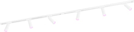 Ledvion - Smart LED Railverlichting 2M + 6 Railspots (4.9W - RGB - Wit - Dimbaar) - 1-Fase