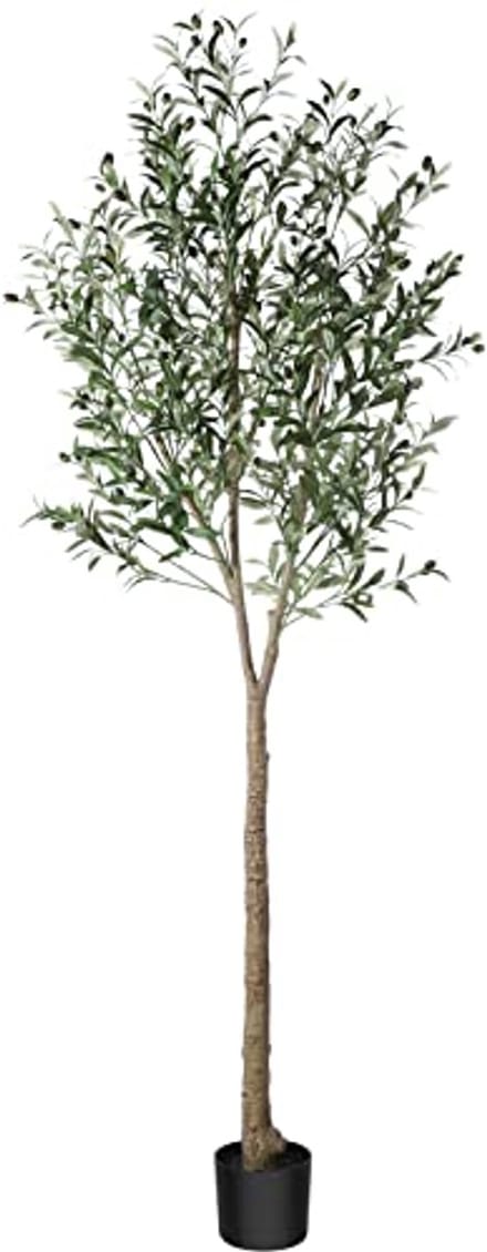 Kunstolijfboomplant 210 cm - Kunstplanten in pot voor binnen en buiten