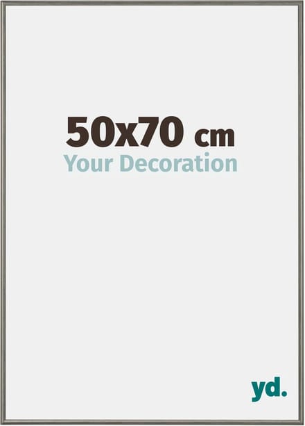 Your Decoration - Fotolijst 50x70 cm - Aluminium - Mercury Structuur - New York