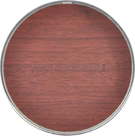 DrPhone QLA6 - Draadloze Oplader � Wireless Charger � Micro Usb Cable - Geschikt Voor iOS/Android Smartphones-Donker Bruin