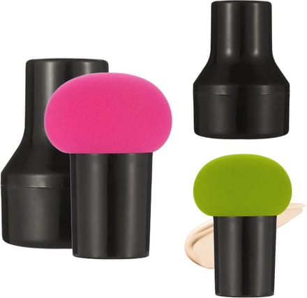 2 Stuks Make-Up Spons voor Foundation en Concealer - Inclusief Handvat en Koffer