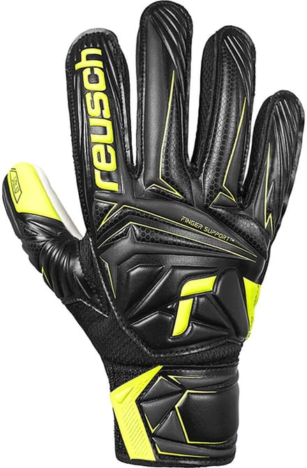 Reusch Attrakt Starter Solid Finger Support Junior Keepershandschoenen Zwart 5.5 Kinderen