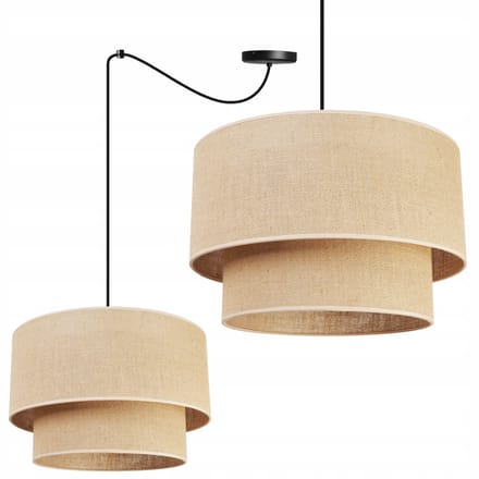 Hanglamp Jute Boho 40cm - Stijlvolle Plafondlamp voor Boven de Tafel