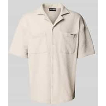 Oversized vrijetijdsoverhemd met 1/2-mouwen, model 'ACADO'