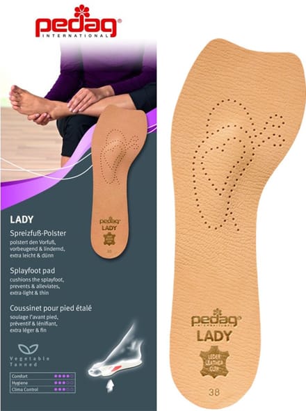 Pedag Lady inlegzolen | Leer | Maat 36