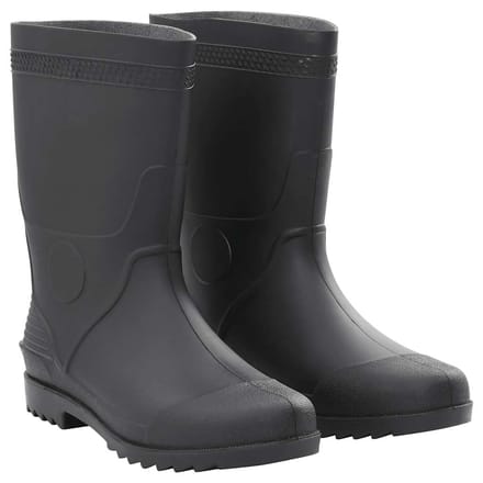 vidaXL Regenlaarzen maat 46 PVC zwart