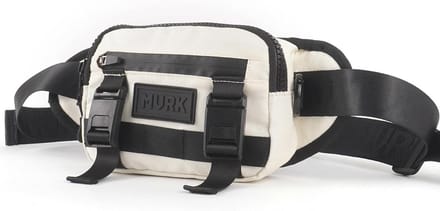 Uniseks Waterdichte Heuptas voor Dames en Heren - Multifunctionele Crossbody Bag in Gebroken Wit