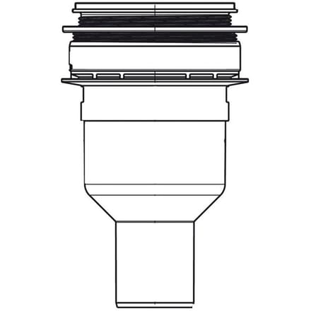 Repabad floor drain DN 50 vertical Art. 24115 bei MEGABAD