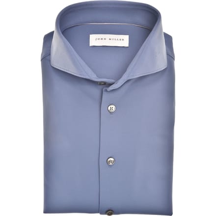John Miller  Lange Mouw Overhemden Blauw 5142460