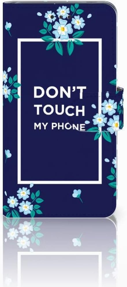 Nokia 7 Portemonnee Hoesje Flowers Blue DTMP