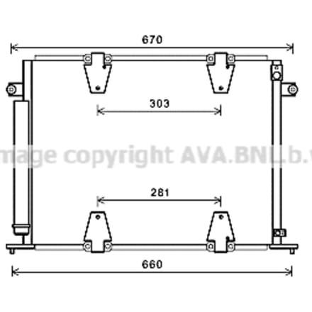 Condensator, airconditioning AVA COOLING SZ5135D AVA