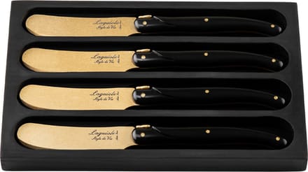 Laguiole Style de Vie Botermessen Prestige Line - 4-delig - Goud
