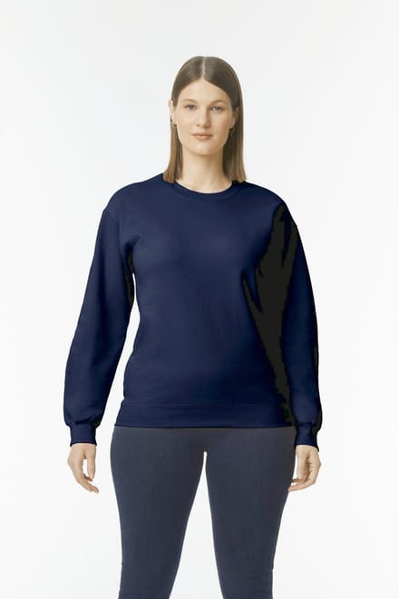Gildan Sweater ronde hals Midweight Softstyle GISF000 - Navy - M