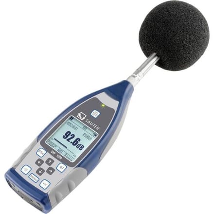 Sauter SW 1000 Decibelmeter Datalogger 22 - 136 dB 0.003 kHz - 20 kHz RS232, USB