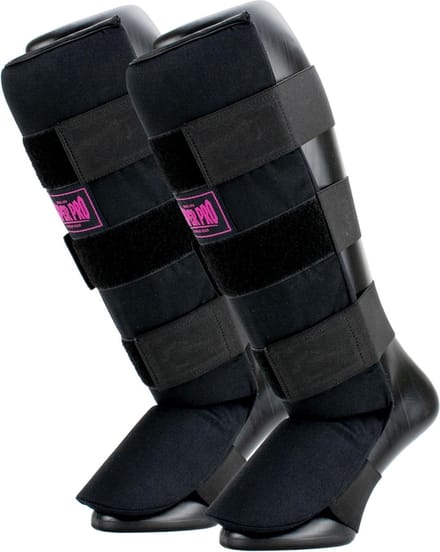 Super Pro Combat Gear Scheenbeschermer Savior Zwart/Roze Medium