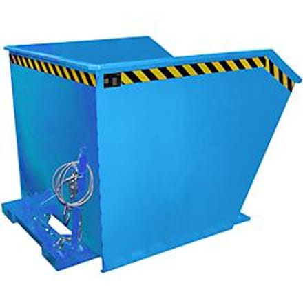 Kiepbak type GU, 1500 liter, blauw