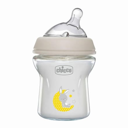Chicco Naturalfeeling Glazen Babyfles Langzame Doorstroming 150ml Transparant Kinderen