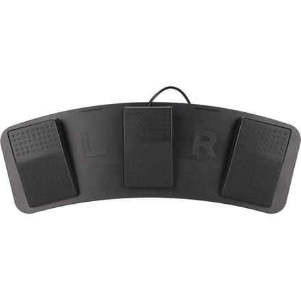 USB Drievoudig Voetpedaal Multifunctioneel Ergonomisch Drievoudig Voetpedaal voor het Spelen van Games black