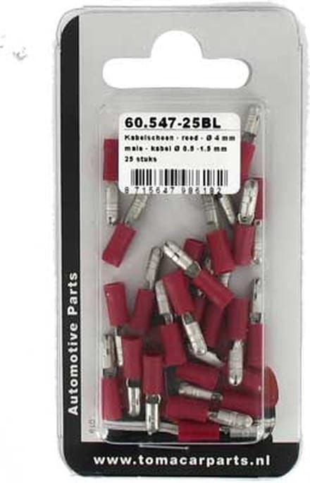 Kabelschoen Ø 4 mm 25 stuks blister
