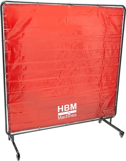 Verrijdbaar Lasscherm, Lasgordijn, Slijpscherm Met Frame- 174 x 174 cm