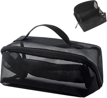 Dailygoods - Draagbare Mesh Reis-Cosmeticatas - Transparante Make-uptas