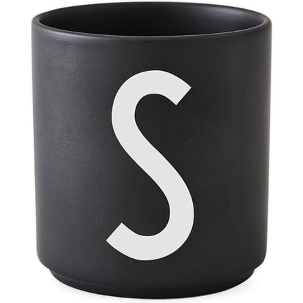 DESIGN LETTERS - Personal beker porselein  - zwart - S
