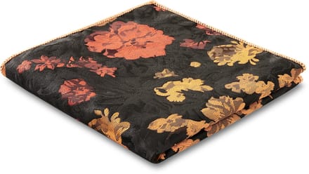 Dianthus | Zwarte Pochet met Oranje en Gele Bloemen