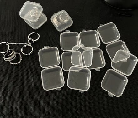 Gadgetpoint - Opbergbox voor sieraden - Opbergen - Doosjes - Set van 3 - Transparant