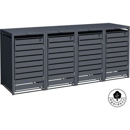4gardenz ® kliko ombouw 4 kliko's containerombouw container ombouw antraciet