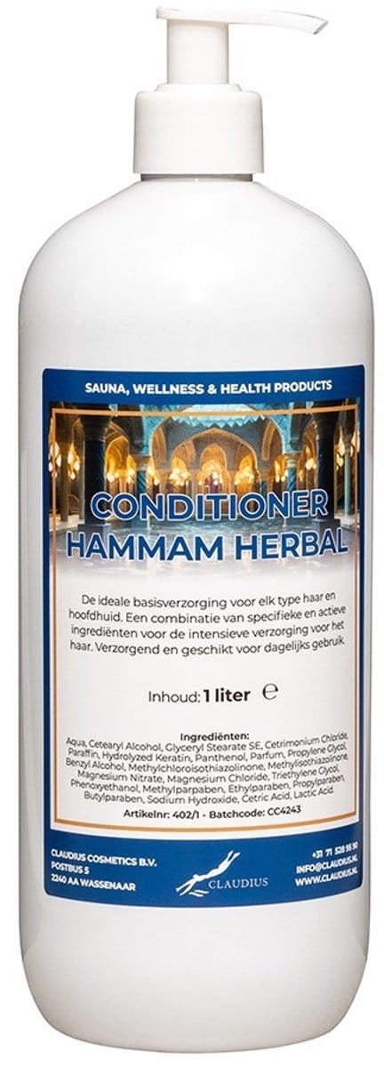 Hairconditioner Hammam Herbal 1 liter met witte pomp