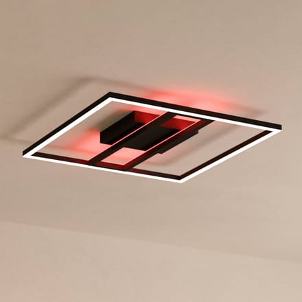EGLO connect.z Calagrano-Z Plafondlamp - 45 cm - Zwart|Wit - Instelbaar RGB & wit licht - Dimbaar - Zigbee