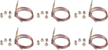 Thermo-element Kit - Gasfornuis Onderdeel - Veilige Werking - Universele Pasvorm - 900 mm - Metaal
