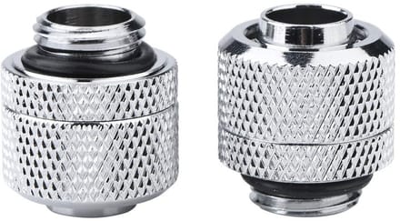 Dailygoods- Buisconnector - 2 Stuks - Messing - Flexibel - Voor Waterkoeling - Binnendiameter 9,5 mm - Buitendiameter 12,7 mm - Fitting