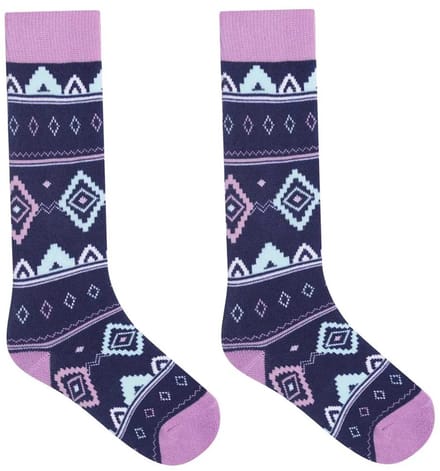 Dare2b Printed Ski Lange Sokken Blauw EU 23-27 Kinderen