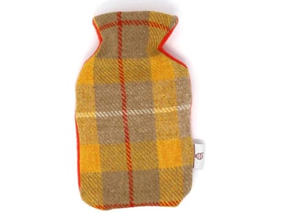 Kruik Geel Beige - 500 ml - Harris tweed - Handgemaakt in Schotland - Studio Sunart