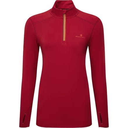 Ronhill Core Thermal 1/2 Zip Hardloopshirt Dames-Rood