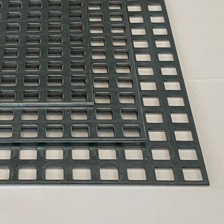 Gegalvaniseerd staal geperforeerde plaat Vierkant - 2mm, 500x500mm