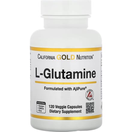 California Gold Nutrition, L. Glutamine, AjiPure, 120 capsules végétales
