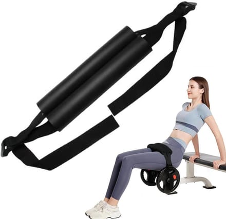 Heupgordel - Squat Riem - Glute Training - Verstelbaar Antislip - 114 cm - Zwart