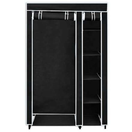 vidaXL - Kledingkast - opvouwbaar - 110x45x175 - cm - zwart