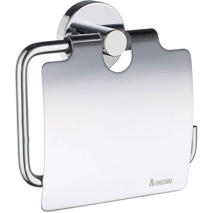 Smedbo Home toilet paper holder with lid HK3414