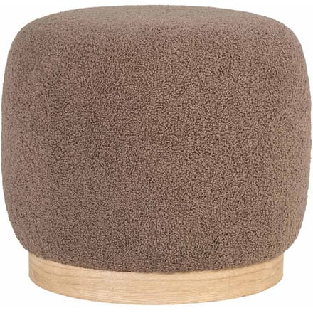 House Collection Bouclé Poef Ø 44 cm Emilie Bruin