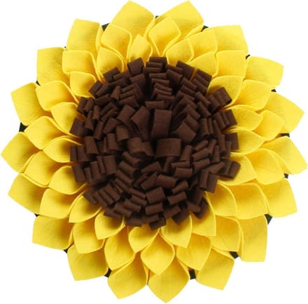 Snuffelmat Hond - Voedsel Speelgoed - Hond Verrijking - Zonnebloem Vorm - 38 cm - Multicolor