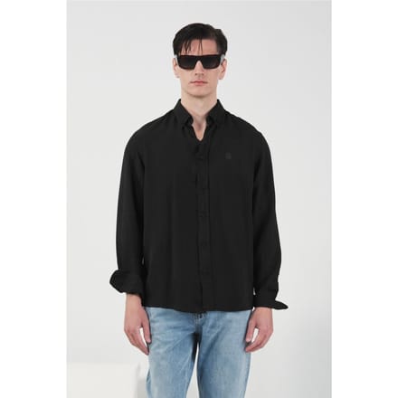 Reguliere Pasvorm Knopenblouse met Lange Mouwen van Tencel