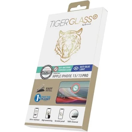 Blauw anti-licht gehard glas Tiger iPhone 13/13 Pro