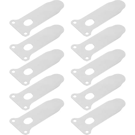 10 Stuks Luchtcompressor Klepplaat Staal Tongvorm Cilinder Accessoire Vervanging 62mm