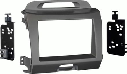 2-DIN radiopaneel Kia Sportage(SL) 08/2010-01/2016 grijs (METRA)