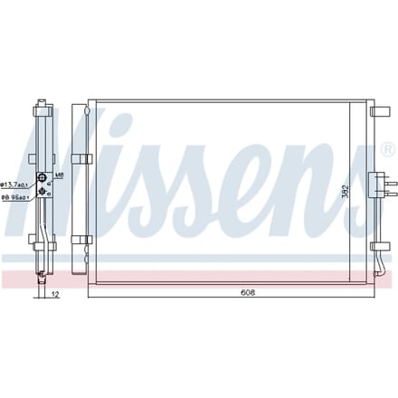 Condensator, airconditioning NISSENS 940573