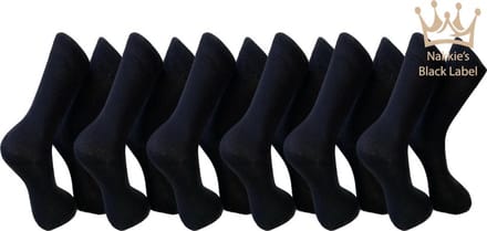 Nakkie's katoenen sokken - 6 paar - Maat 47/50 - Zwart