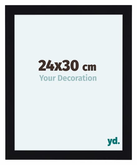 Your Decoration - Fotolijst 24x30 cm - MDF - Zwart Hoogglans - Como